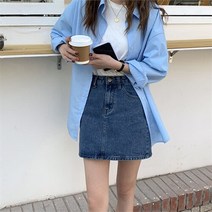 셀러허브 여성패션 [오노마] ONM 2컬러 데님 미니스커트 청치마 데님스커트 청스커트