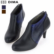 디마보르사 천연가죽 뱀피포인트 부띠 7cm DHS1124