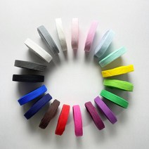 핀쿠션 10마) 15mm 면 헤링본 소프트 테이프 (900cm), 레드