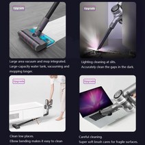 물걸레청소기 Dreame V12 가정용 무선 청소기 250ml 물 탱크 자동 누출 3000mAh 배터리 용량 슈퍼 깨끗한, 01 미국