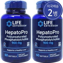 라이프 익스텐션 헤파토프로 900 mg 60 소프트젤 2병, 60정