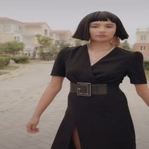 바스락 원피스 바스락롱원피스 여름원피스 여셩원피스 틱스넷 레드 블랙 반팔 원피스 브이넥 트임 롱스커트 날씬녀 OL