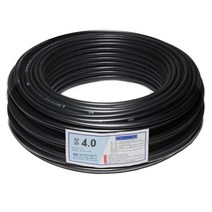 현대케이블 전기선 옥외전선 SV전선 CV 4.0SQ X 2C-1롤(80M), 1개