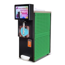 슬러시기계 가정용 슬러쉬 스무디 기계 110v 220v 아이스 커피 메이커 아이스 슬러시 마가리타 칵테일 만드는 냉동 음료 mlik 쉐이크 슬러시 우유 차 주스, 초록, 우리를
