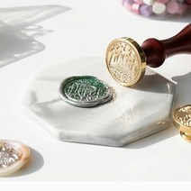 RT 실링왁스용품 연하장 편지 도장만들기 (대리석받침대), 단품