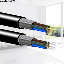 광 케이블 광섬유 야외 단일 모드 통신 기갑 광케이블 4 6 8 12 24 코어, 6core 9.0mm, 5m, 1개