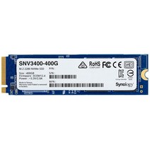 시놀로지 M.2 2280 NVMe SSD SNV3400 400GB 2280 SNV3400-400G, M.2 2280 400GB