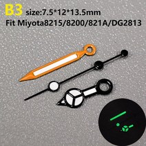 시계 자가수리 Miyota 8215 손 녹색 빛나는 miyota 포인터 miyota8215에 적합 8200 821A DG2813 운동 부품
