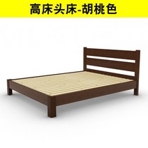 호텔침대 안방 침실 유럽풍 더블 퀸사이즈 럭셔리 퀸 저상형 사이즈프레임 제작 침대프레임, 2000mm*2000mm, 프레임 구조, 하이베드베드-호두