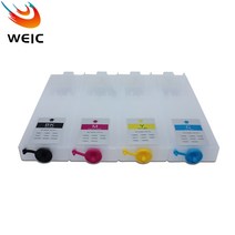 프린트 프린터 호환 칩리스 리필 잉크 카트리지 엡손 워크포스 WF-C5210 프린터용 320ml, 한개옵션1, 한개옵션0