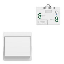 L3 스위치무선 스위치 자체 전원 RF433MHz 원격 제어 배터리 없음 유럽 규정 1 Gang Home Light Switch, 02 WHITE_01 기타