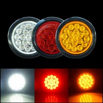 SORI 24V 19LED 원형 테일램프(SL-09) 데루등, 옐로우색상