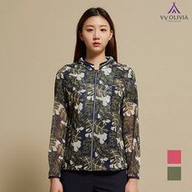 올리비아로렌 나뭇잎 프린트 점퍼 VVCCLWM5111