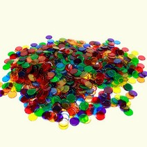 투명 컬러 원형칩 수학 수세기 학습 교육 놀이 교구, 본상품선택