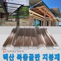 복층골판 일반형 렉산 폴리카보네이트 넥산 지붕재 온실 주택 해가림 비가림 축사, 1000X1800(일반형), 투명