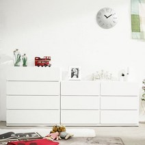 아르스노바 시스템 서랍장세트화이트_4단+3단1200서랍장/거울제외, 없음