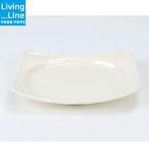 KT 멜라민 사각 접시 웰빙 뷔페 과일 샐러드 식당용 민자 대형 플레이트 예쁜 그릇업소용 브런치 레스토랑 중국집 분식 식기 한식 일식, KJ멜라민_웰빙사각