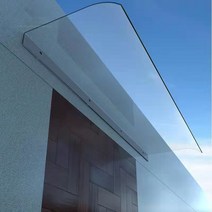 창문 차양 캐노픽스 농막 차면시설 테라스 비가림 막, 40x100cm 완전투명 하단가장자리설치