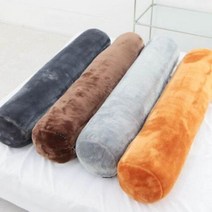 베개 필로우 목쿠션 배개 숙면 밍크 극세사 온열 바디 일자형 긴, 단품