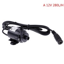 순환모터 수중 온수순환용 보일러 순환용 DC 12V 280L/H 전기 미니 워터 펌프 브러시리스 모터 잠수정, 01 A