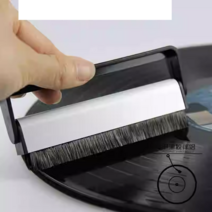 엘피판 레코드 세척 브러쉬 턴테이블 청소 도구, 세척액이 없는 우드 벨벳 브러시 2