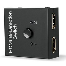 HDMI 분배기 스위치 양방향 2 입력 1 출력 또는 in 1080P 패스 스루 스위처, 01 black
