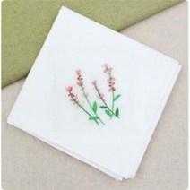 (당일출고)[자수패키지] 들꽃 손수건1 M4001 /태교DIY/프랑스자수패키지/자수액자만들기/자수손수건, 1개