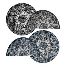 오리엔트 물세탁 포인트 빈티지 반원 소형 미니 카펫트 아이방 단모 방바닥 대형 면 사계절 침대 러그 원형 여름 거실 식탁 매트 카페트 1204EA, 블랙 40x70 반달