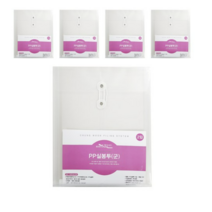 에코청운 비접착형 PP 실 서류봉투 2p, A4, 25개