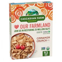 카스카디안팜 Cascadian Farm 천연 시나몬 크런치 시리얼 260g, 1팩