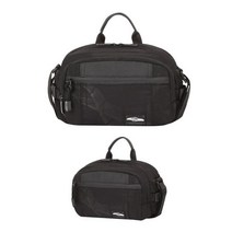 [알티피아] 남성가방 힙색 블랙 등산 낚시 스포츠 여행 허리가방