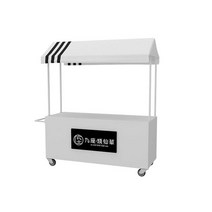 판촉 테이블 부스 야외 행사 진열대 플리마켓 트롤리, 파란색 150x60x200