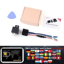GPS추적기 운행기록장치 미니 GPS 추적기 자동차 Micodus 릴레이 숨겨진 연료 흔들림 과속 경고 앱, 03 With Europ Sim Card