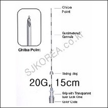 20g 15cm 폐 간 조직검사 병원 치바니들