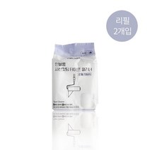 뜯기좋은 사선커팅 강력 돌돌이 리필2개입 (10cm) 실용적 테이프 침구, 본품