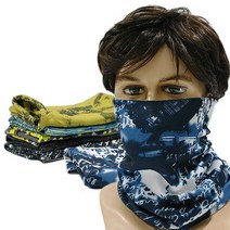 방한용 기모 M밴드 멀티밴드-겨울 방한용 멀티스카프 자전거 오토바이마스크, 02.옐로우헥사곤