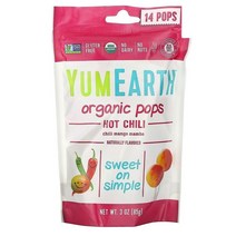 YumEarth 야미얼스 핫 칠리 팝 망고 맘부 14개입 Hot Chili Pops, 1개