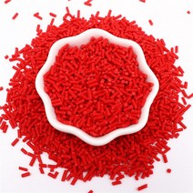 DIY 공예용품 장식품 폼폼 리본 다채로운 믹스 원통형 폴리머 클레이 조각 점액 충전 점토 용 스프링클 DIY, 20 red_03 50g