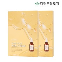 김정문알로에 큐어 알로에 슬라이스 비타 마스크팩 10매, 단품