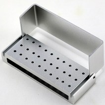 30 개 치과 fg1.6 mm 다이아몬드 버 드릴 + 오토 클레이브 블록 알루미늄 합금 홀더 악기 치아 미백용, 02 30 holes holder