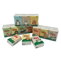 토미 휴대용 포켓 미니 티슈 미용 3겹 6개 X 64팩, 64팩(384개)