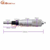 마이크로미터 둥근 바늘 스레드 마이크로 미터 헤드 측정 도구 0 - 25mm 범위 8 디자인, 0-25mm, 9호