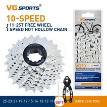 스프라켓 8 9 10 11 Velocidade 자전거 프리휠 도로 스프로킷 카세트 8v 9v 10v v peed 부품 + 체인 세트, 08.10s 11-25t set, 01.CHINA