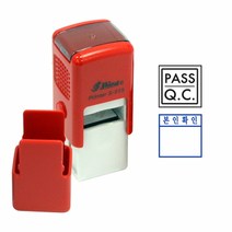 샤이니 S-515 사각명판 15x15mm 쿠폰도장 확인도장 자동스탬프 주문제작 케이스랜덤, [팩스]02-499-6900, 청색