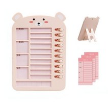 각서 집안일 체크리스트 작업 검사 보드 할 일 목록 자기 양식 일일 플래너 차트, pink-B