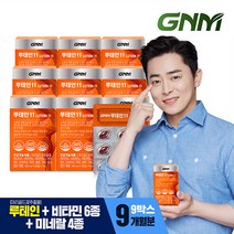 [KT알파쇼핑]GNM 루테인11 9박스 / 비타민 6종 + 미네랄 4종 눈건강 비타민B 아연 엽산, 상세페이지참조, 특대