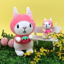 D 토이웍스 KC정품 딸기바니 토끼 가방고리 인형 12cm, 상세페이지 참조