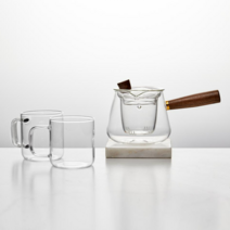 [모던하우스] 마이카페 우드핸들 내열유리 다도세트, 1세트