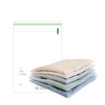 친환경 포장재 생분해 접착 속비닐 25x35+4 (1000장), 소