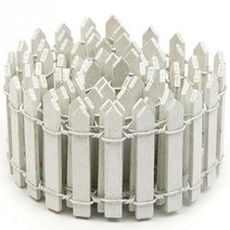 차폐휀스 담장공사 단독 주택 카페 담장 펜스 정원 마당 미니 나무 울타리 팰리세이드 요정 홈 장식 미니 공예 마이크로 조경 장식 diy 액세서리, 하얀